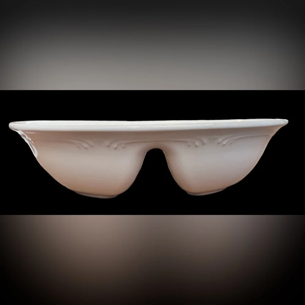 Pfaltzgraff divided ceramic serving dish white vintage